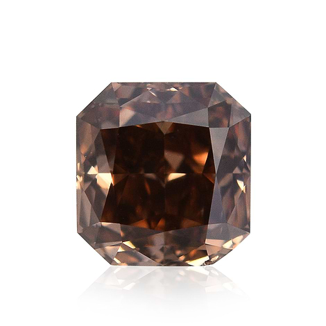 0 68 Carat Fancy Deep Pink Brown Diamond Cushion Shape SI2 Clarity