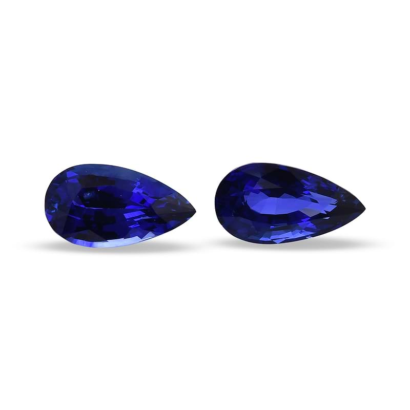 16 17 Carat Royal Blue Sri Lankan Sapphire Pear Shape GRS SKU 503886