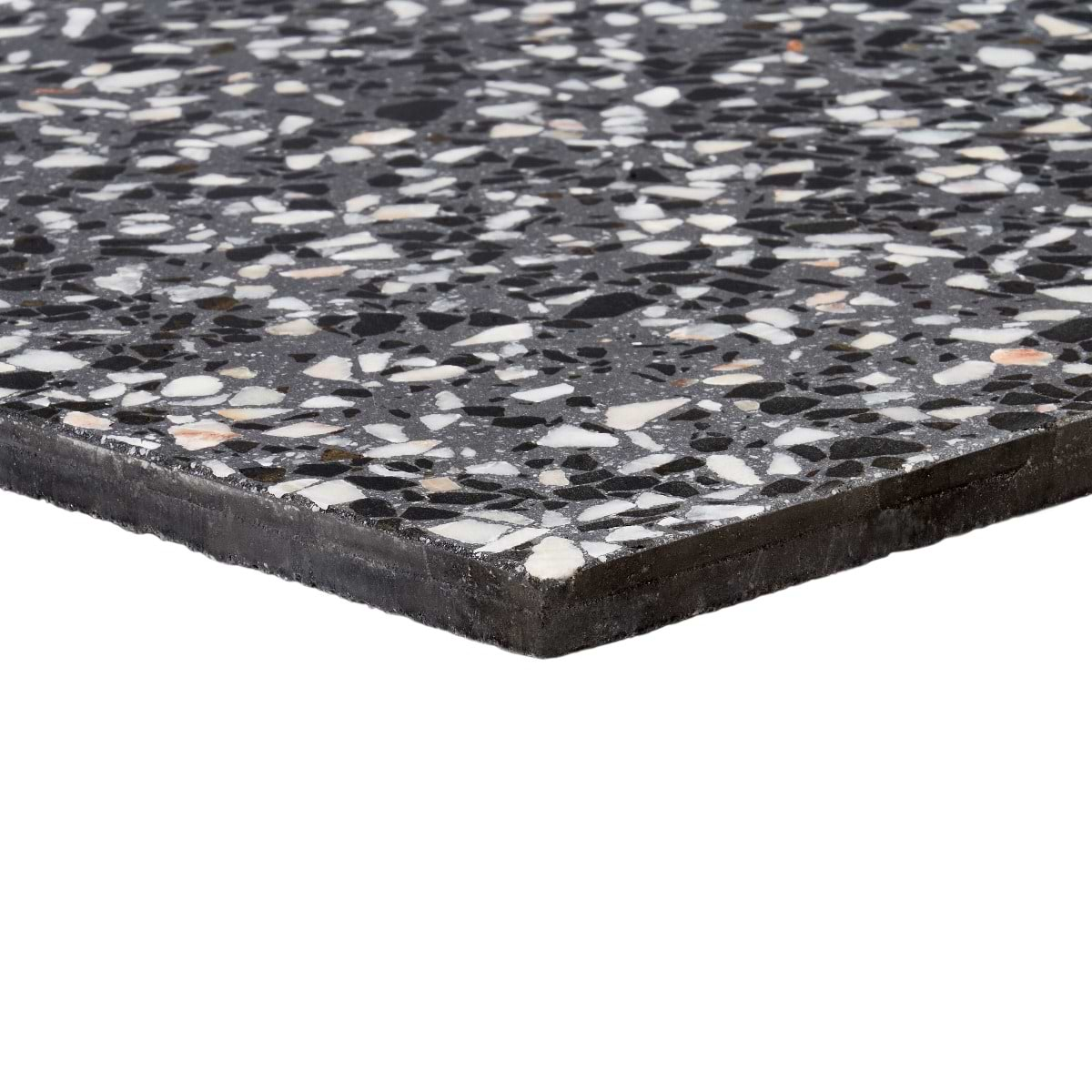 Shop True Terrazzo Domino Gray X Polished Terrazzo Tile Tilebar