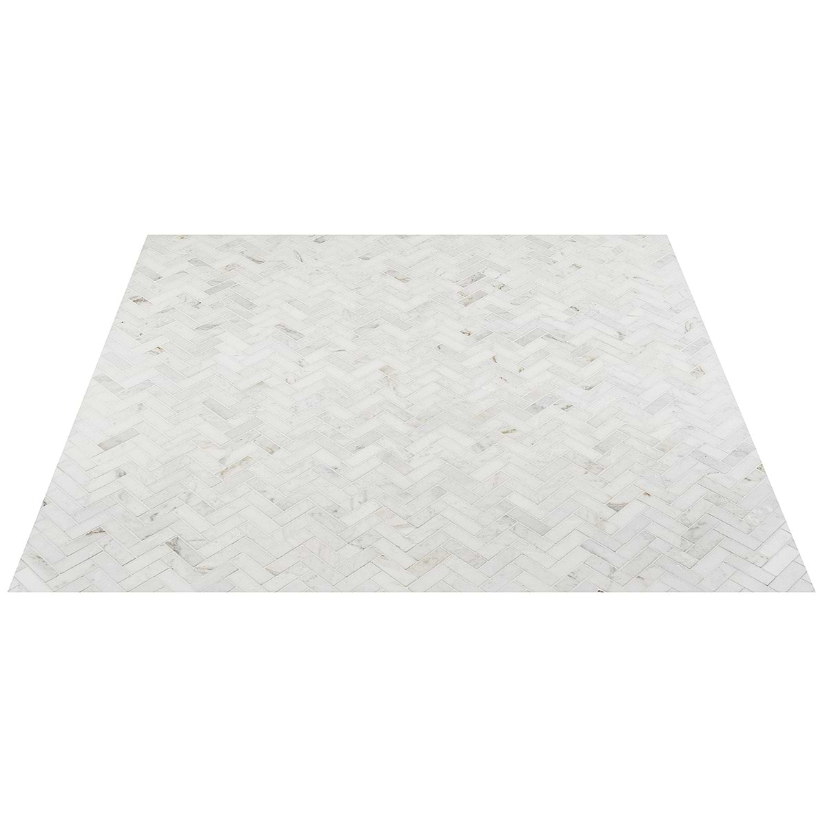 Buy Alaska White X Inch Herringbone Polished Marble Mosaic Tile