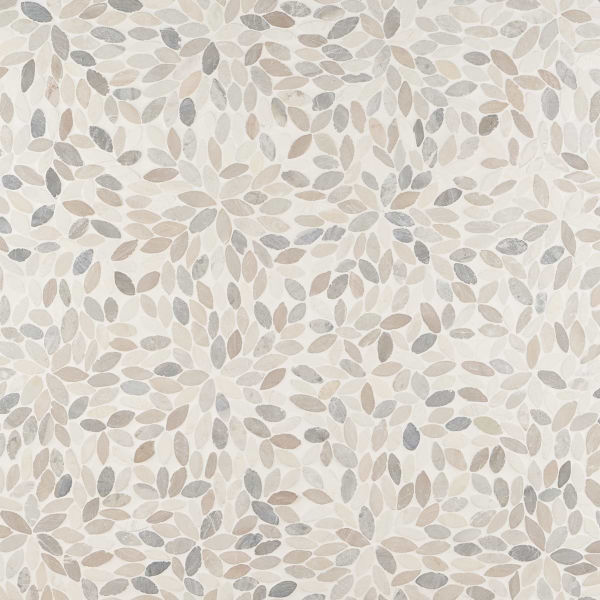 Shop Nature Flower Lombok Beige Pebble Honed Mosaic Tile Tilebar