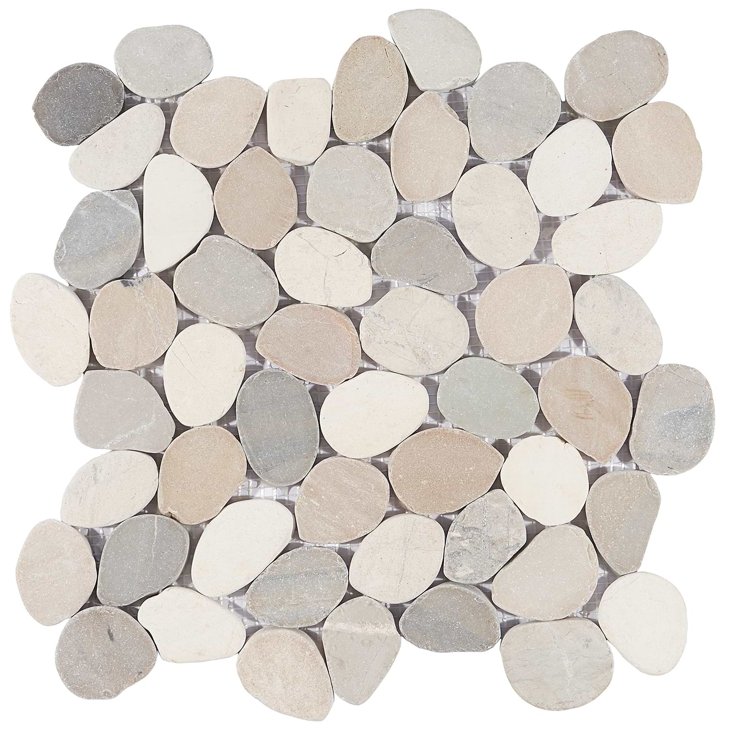 Nature Lombok Round Pebble Mosaic Tilebar