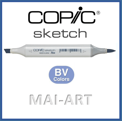 sketch copic marker BV - blue violet
