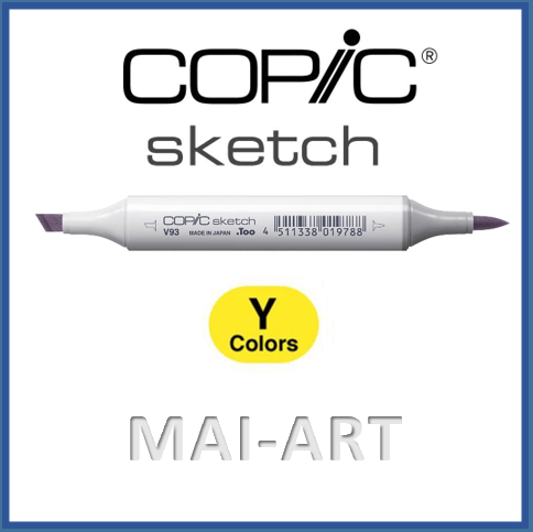  sketch copic marker Y - yellow