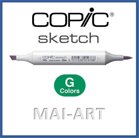 sketch copic marker G - green