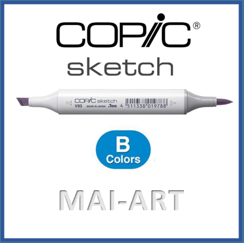 sketch copic marker B - blue