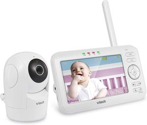 אינטרקום דו-כיווני לתינוק עם מצלמה מסתובבת, מסך LCD גדול והתראת רטט  ויטק