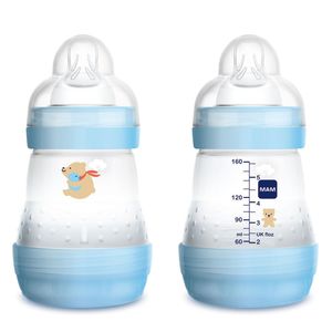 בקבוק אנטי קוליק לתינוק 160 מ״ל 0+ חודשים Easy Start - כחול מאמ