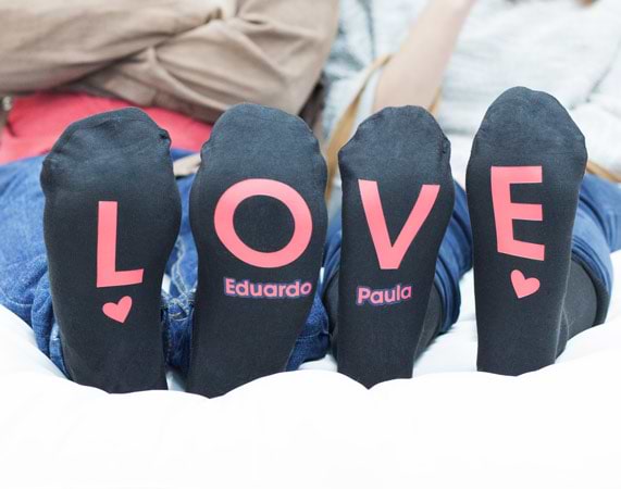 Calcetines para parejas "Love"