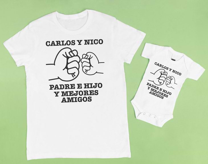 Camiseta y body "Padre e hijo amigos" - Original