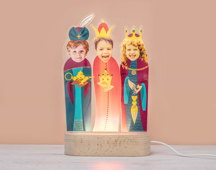 Lámpara Metacrilato "Reyes Magos" con - Regalo Original