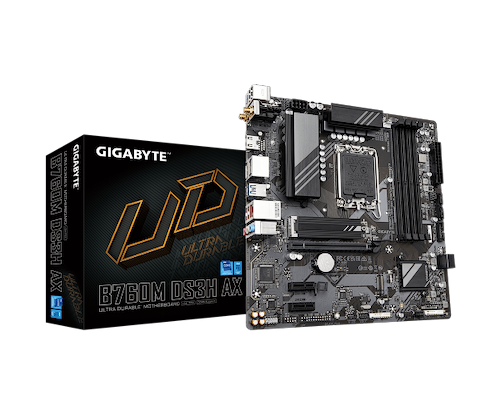 לוח אם Gigabyte B760M DS3H AX DDR5 Micro-ATX WIFI6 LGA1700