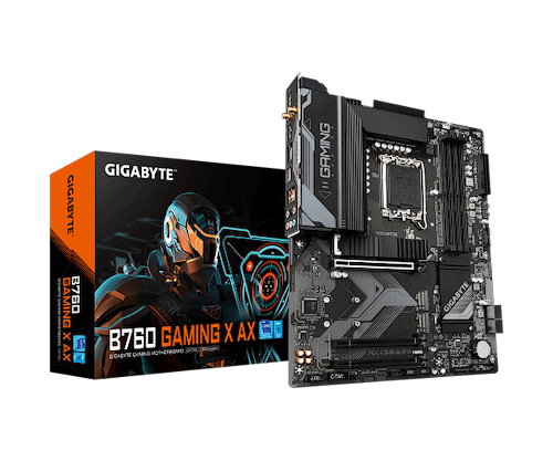 לוח אם למעבדי אינטל Gigabyte B760 Gaming X AX 1.3 DDR5 ATX WIFI6