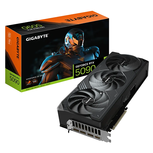 כרטיס מסך Gigabyte GeForce RTX™ 5090 WINDFORCE OC 32G GV-N5090WF3OC-32GD