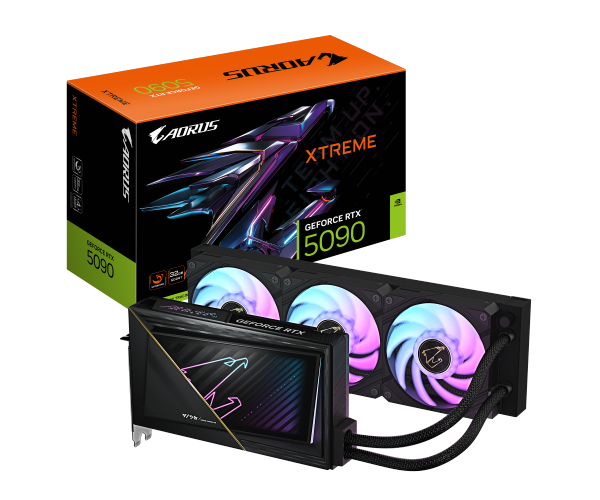 כרטיס מסך Gigabyte AORUS GeForce RTX 5090 XTREME WATERFORCE 32G GV-N5090AORUSX