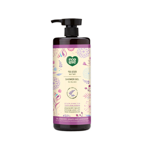 סבון גוף טבעי לעור יבש - פירות סגולים - 1 ליטר ecoLove