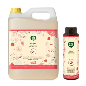 סט סבון גוף + אריזת חיסכון 5 ליטר - קולקצייה אדומה ecoLove