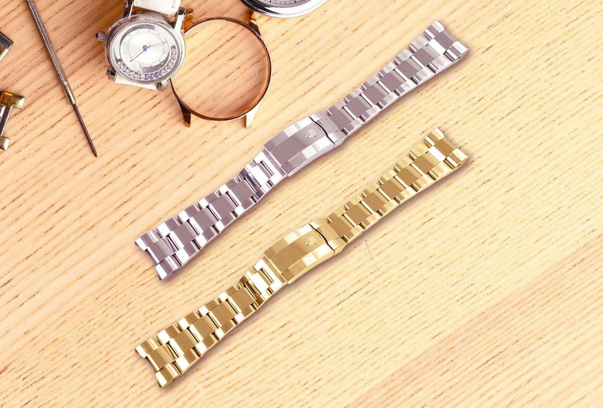 17.5cm】ロレックスベルト ダブルロック ウォッチブレス （ロレックス 