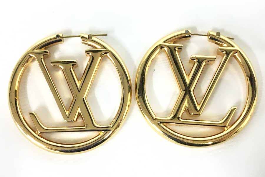 ルイ・ヴィトン ピアス ブックルドレイユ フープ ルイーズ M64288