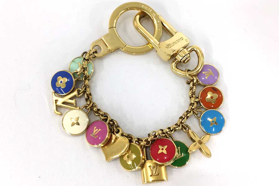 ルイ・ヴィトン ポルトクレシェンヌバスティーユチャームカラフルⅯ65380