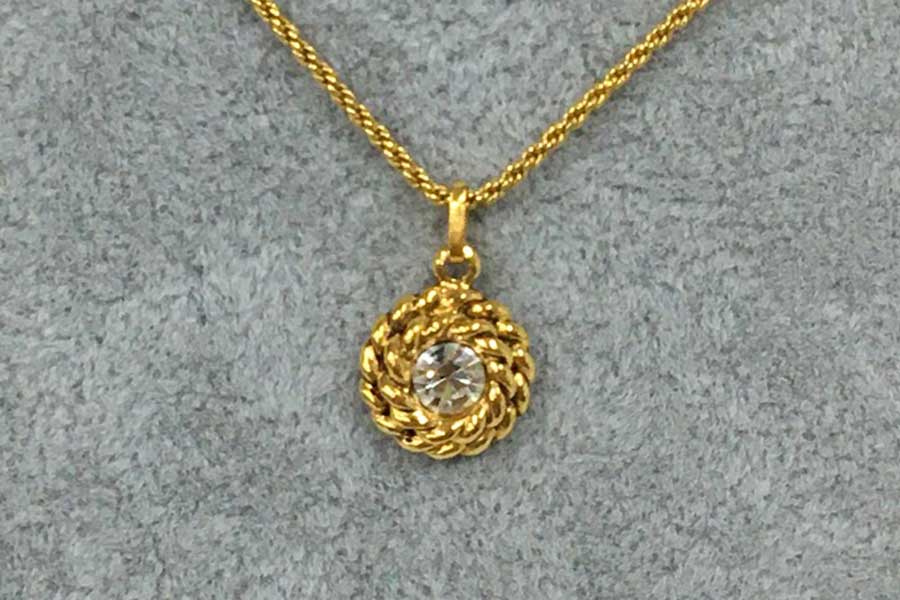 シャネル ネックレス ラインストーン 3643