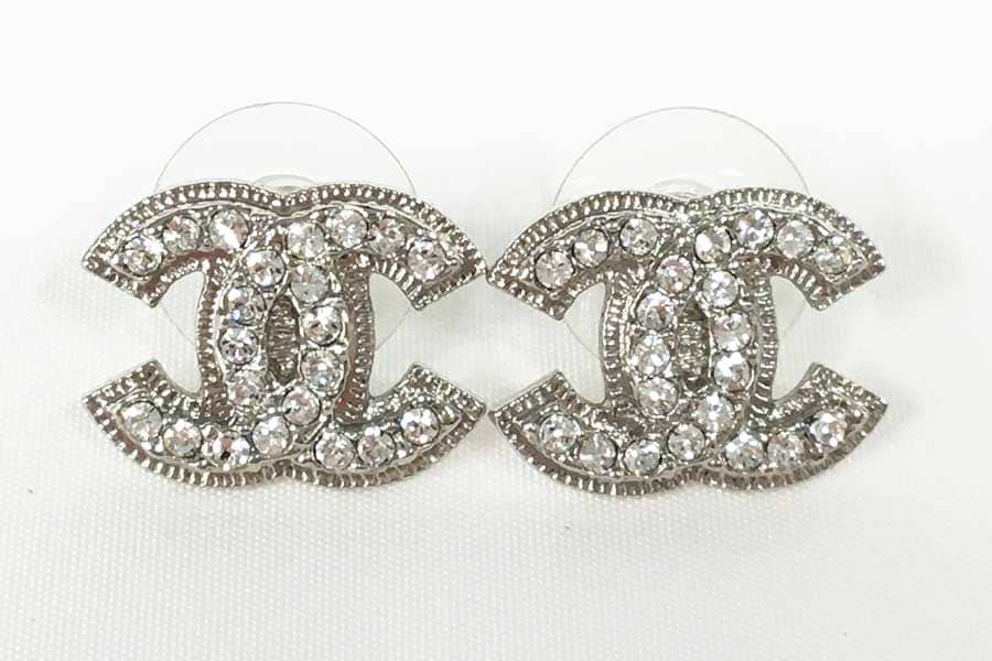 シャネル ラインストーン ピアス 13V