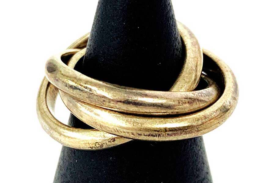 ティファニー 三連リング 925