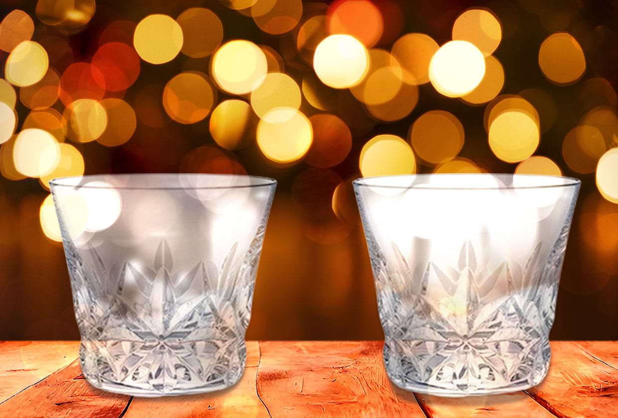 Baccarat クリスタル ロックグラス 2個セット 夢み