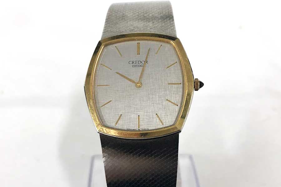 SEIKO クレドール 5930-5390 人気モデル　稼働品　電池交換済 Seiko Credor 5930-5390 Vintage 14K Stainless Steel White