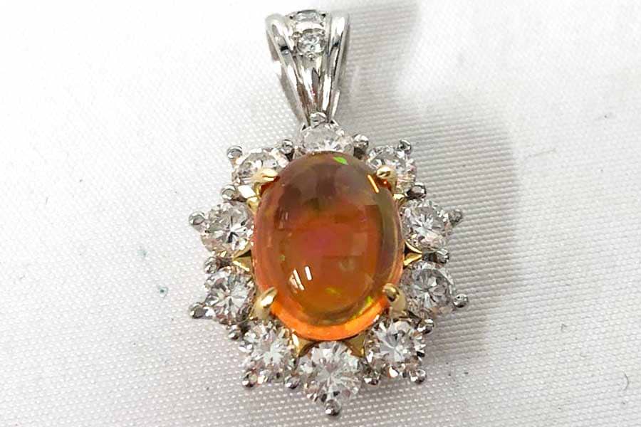 K18/Pt900　トップ　FO1.89ct　MD1.14ct