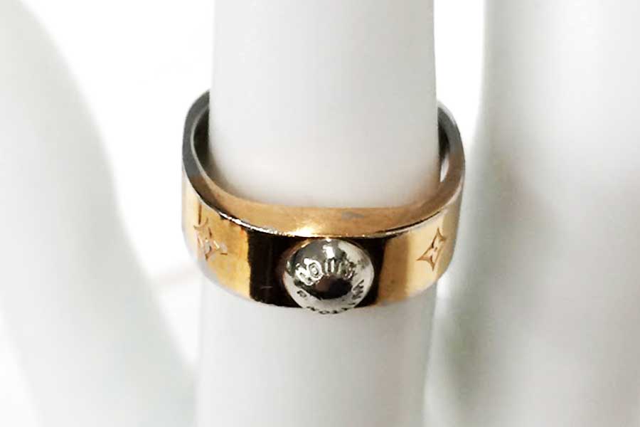 ルイ・ヴィトン　バーグ ナノグラム　リング　M00213 Sサイズ