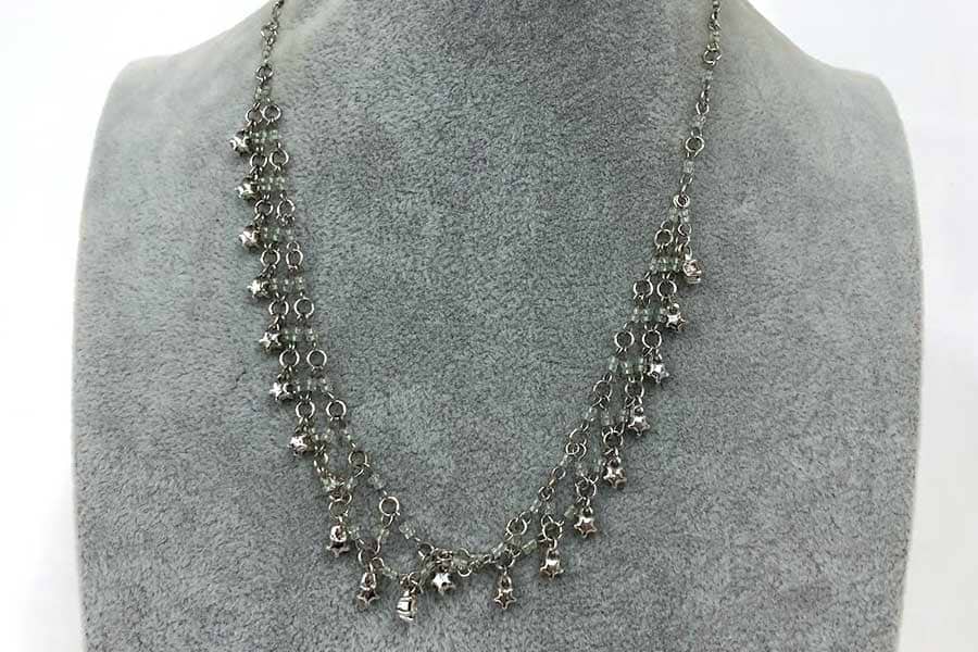 GIVENCHY ラインストーンネックレス