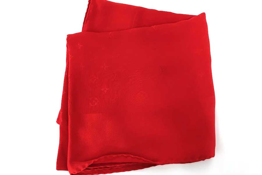 ルイ・ヴィトン　スカーフ レッド