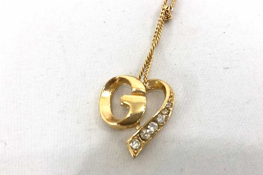 GIVENCHY ラインストーンネックレス