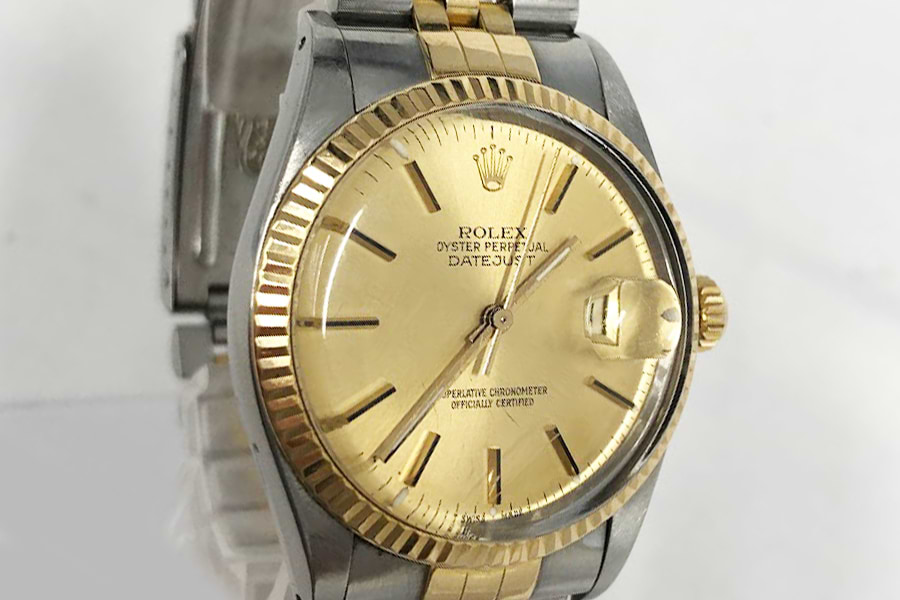 ロレックス デイトジャスト 16013 シャンパン文字盤 の買取実績｜最新