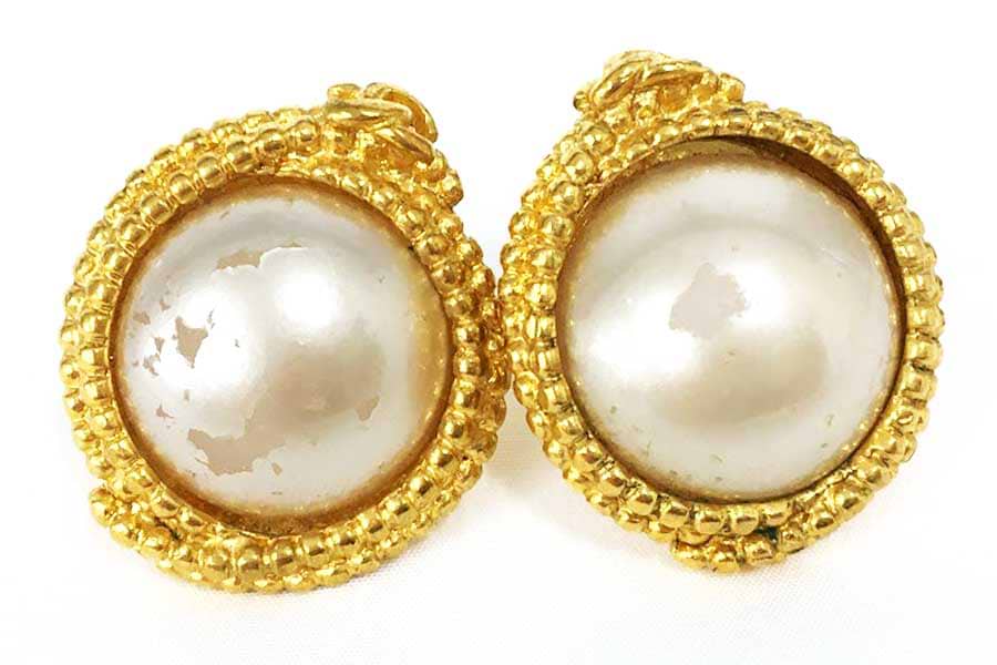 シャネル イヤリング イミテーションパール 96A