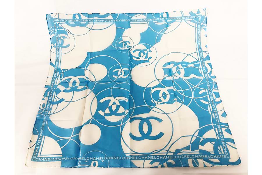シャネル ハンカチ ブルー