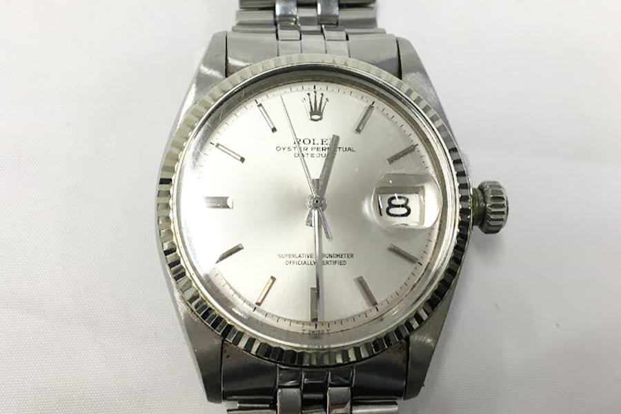 ロレックス デイトジャスト 1601 シルバー文字盤