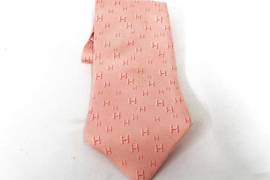 エルメス ネクタイ ピンク
