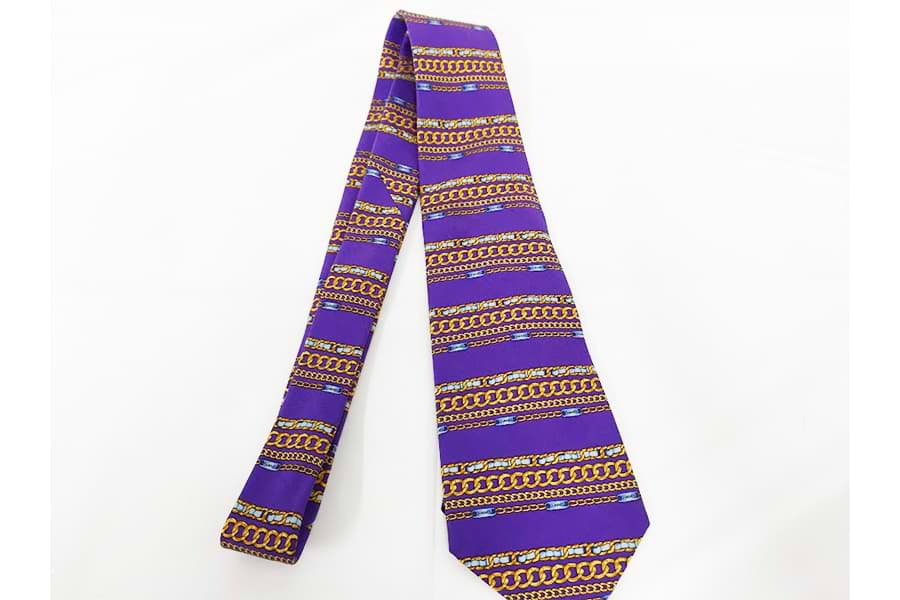 シャネル ネクタイ パープル