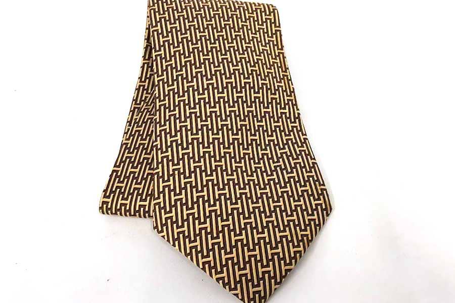 エルメス ネクタイ ブラウン