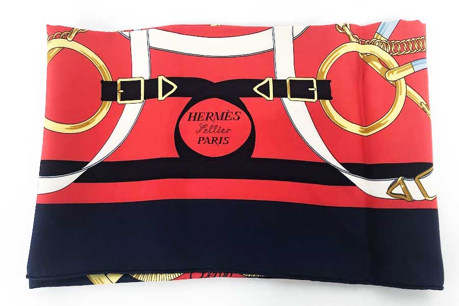 エルメス スカーフ 赤