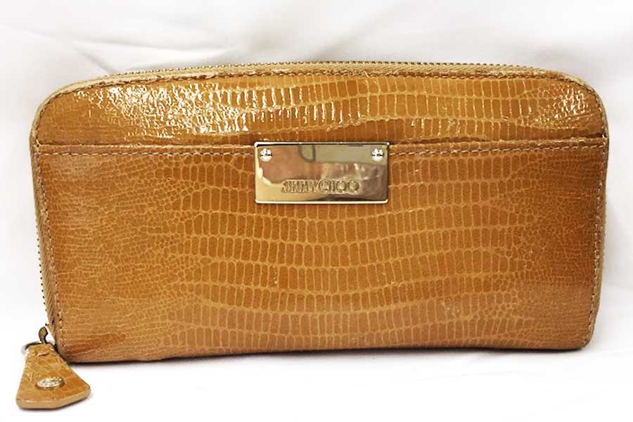 ジミーチュウ　長財布　キャメル　