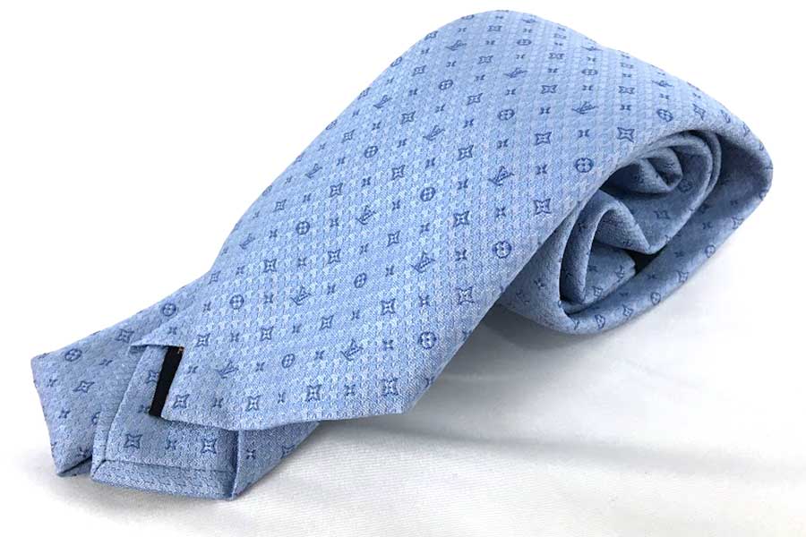 ルイ・ヴィトン ネクタイ クラヴァット・モノグラム ピエ ドゥ プール　M75923