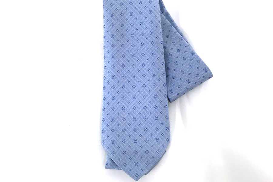 ルイ・ヴィトン ネクタイ クラヴァット・モノグラム ピエ ドゥ プール　M75923