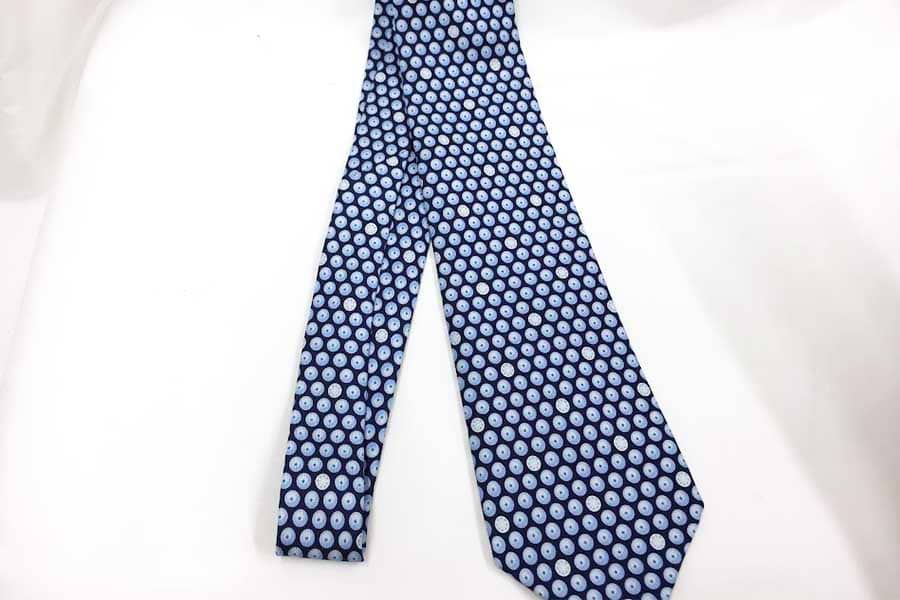 エルメス ネクタイ　ブルー