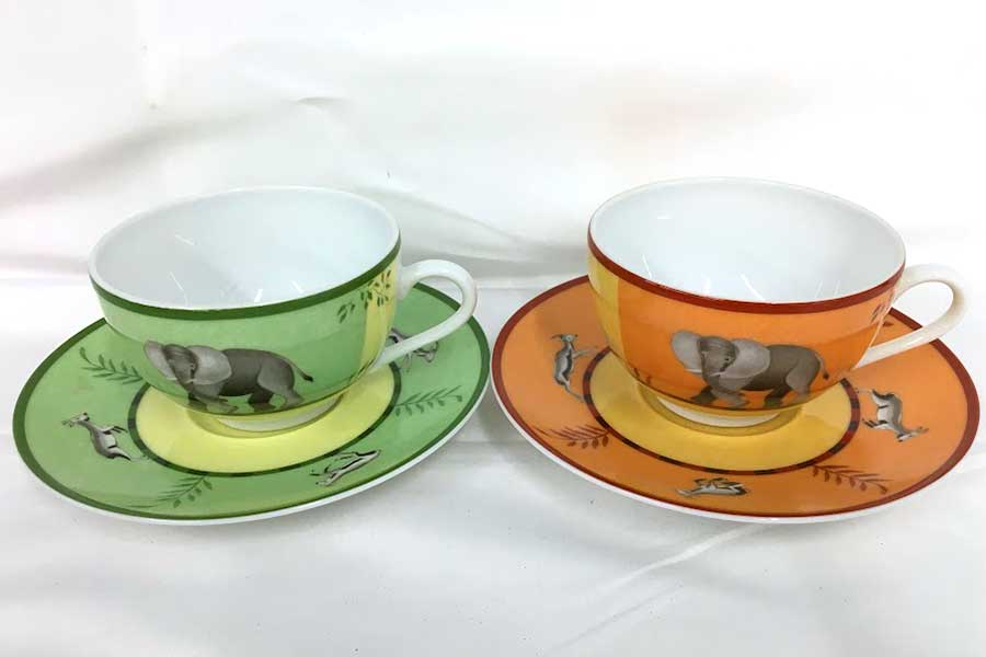 エルメス アフリカ カップ&ソーサー 2点セット