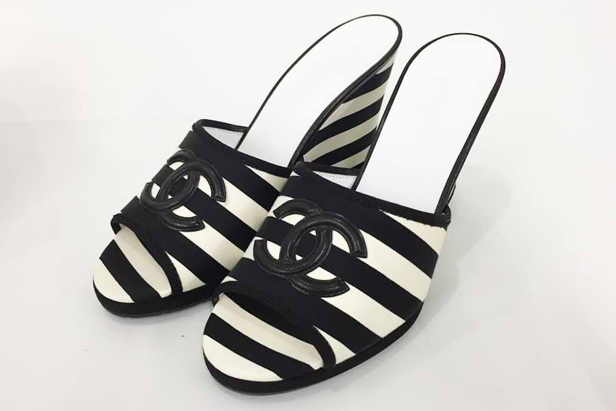 シャネル ウェッジソールサンダル A G27077 サイズ37