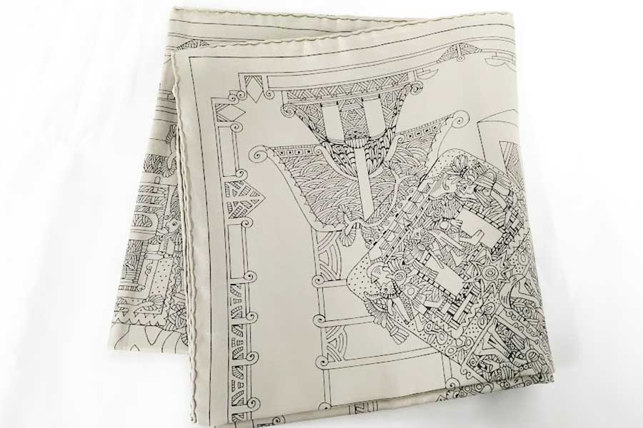 エルメス カレ90 白