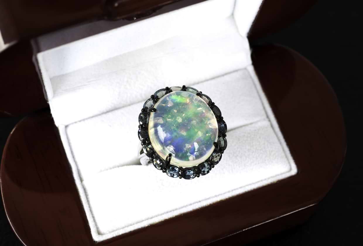 エチオピア産 天然クリスタルウォーターオパール 15.1ct （ウォーター 